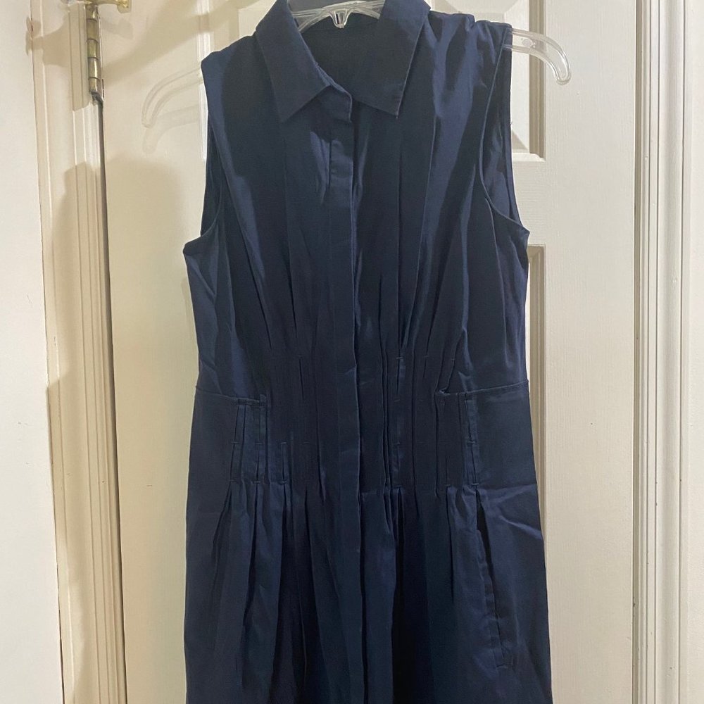 Unlined Navy Tahiti Dress